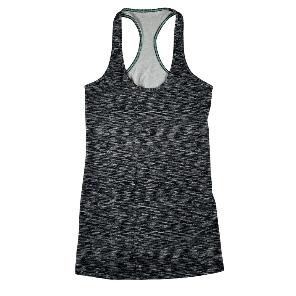 Lululemon Tank Top Womens Medium Gray Heather Racerback Built In Bra Yoga Gym